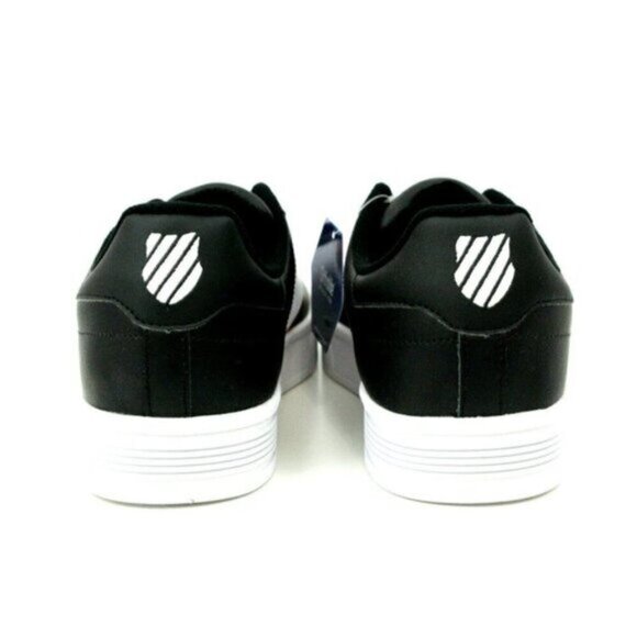 K Swiss Men Shoes Court Lite Ortholite Spellout  06147 036M Leather Black Sz 11 - Picture 3 of 15